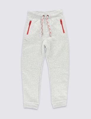 Cotton Rich Ribbed Waist Joggers &#40;1-7 Years&#41;